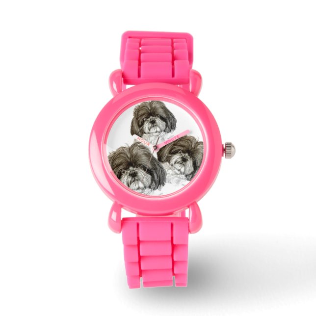 Shih Tzu Watch with original artwork (Front)