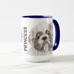 Shih Tzu Watercolor Personalized Mug