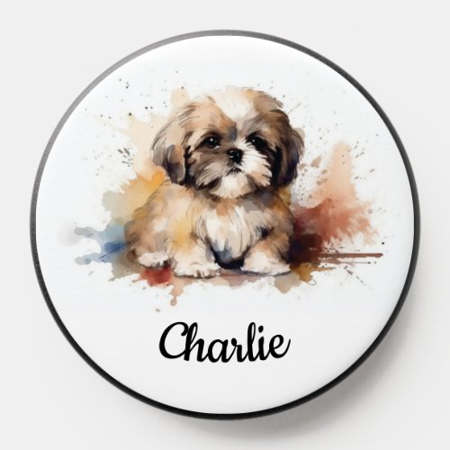 Shih Tzu Watercolor PopSocket