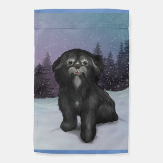 Shih-Tzu Winter: Garden Flag