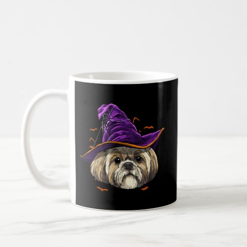 Shih Tzu Witch Halloween Dog Coffee Mug