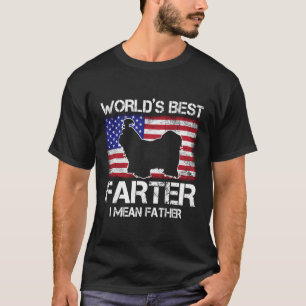 Shih Tzu Worldâ€™S Best Farter I Mean Father Vinta T-Shirt