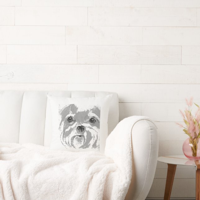 Shih TzuThrow Pillow (Couch)
