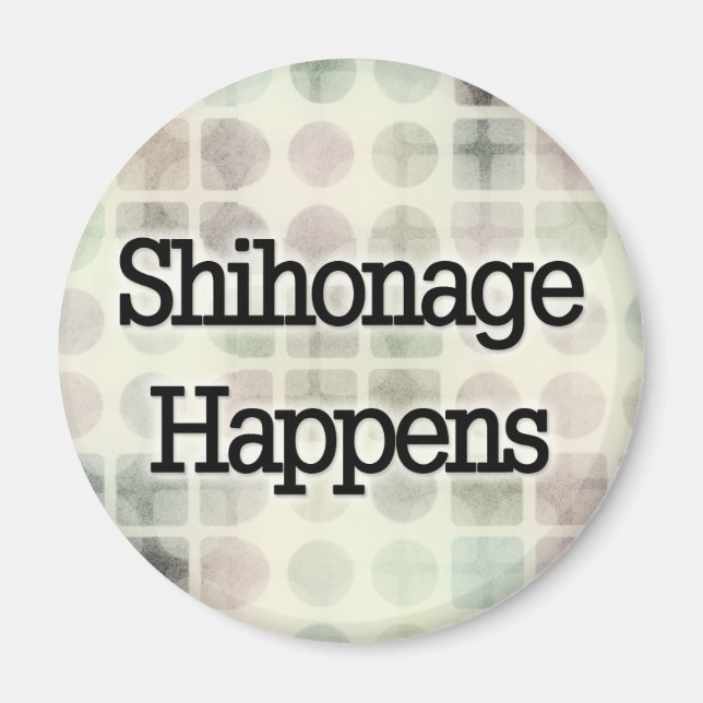 Shihonage Happens - Aikido Humor Magnet (Front)