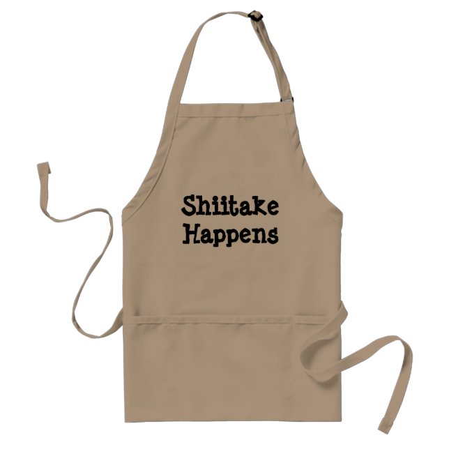 Shiitake Happens Adult Apron (Front)