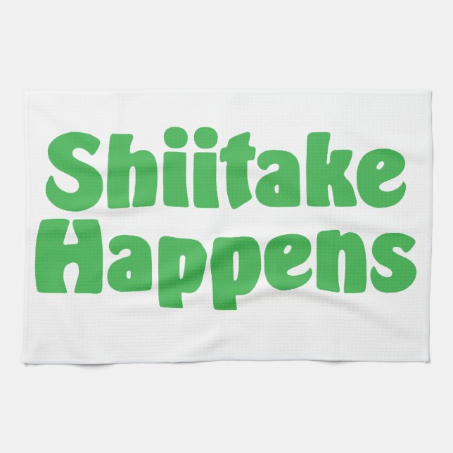 Shiitake Happens Kitchen Towel (Horizontal)