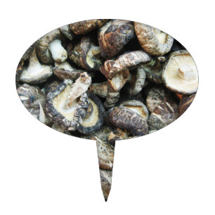 Shiitake Mushrooms Cake Topper