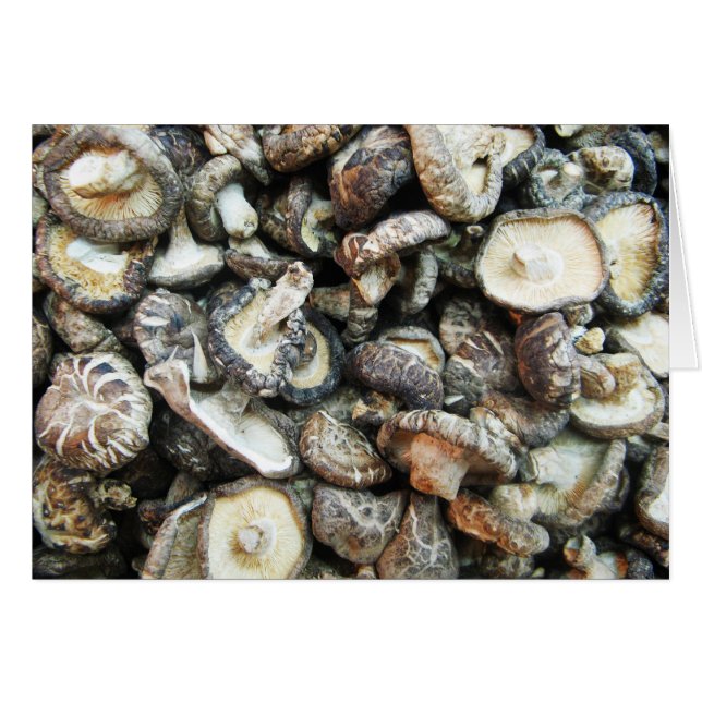Shiitake Mushrooms Card (Front Horizontal)