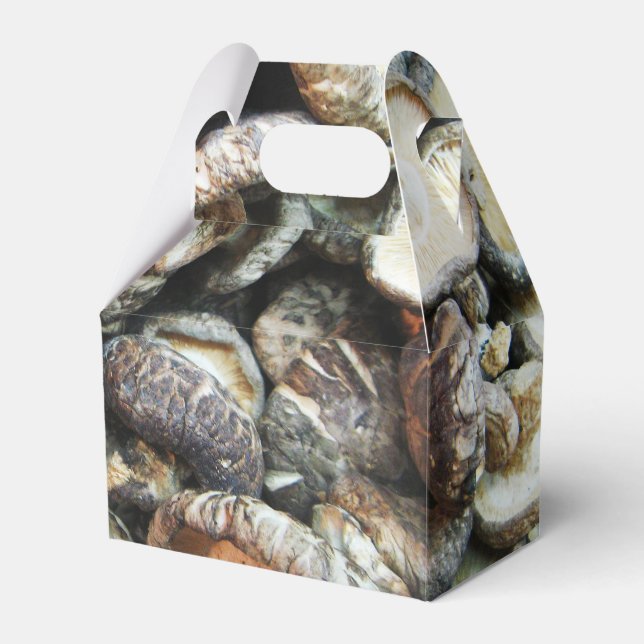 Shiitake Mushrooms Favor Boxes (Front Side)