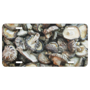Shiitake Mushrooms License Plate