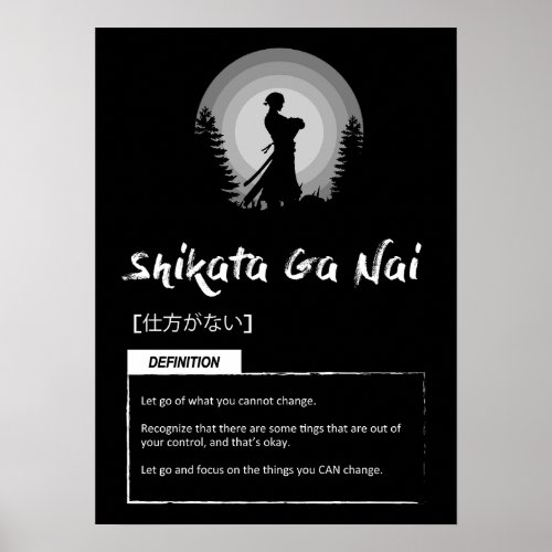Shikata_ga_nai _ Japanese Concept For Success Poster