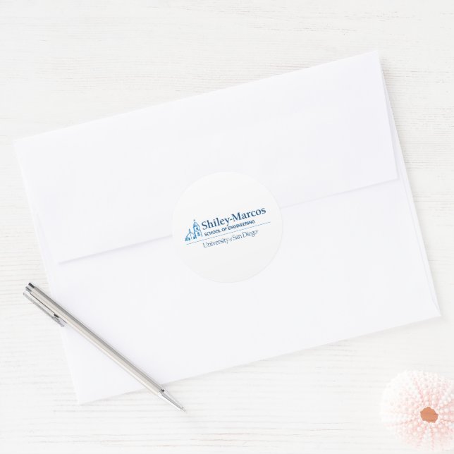 Shiley-Macros School of Engineering Classic Round Sticker (Envelope)