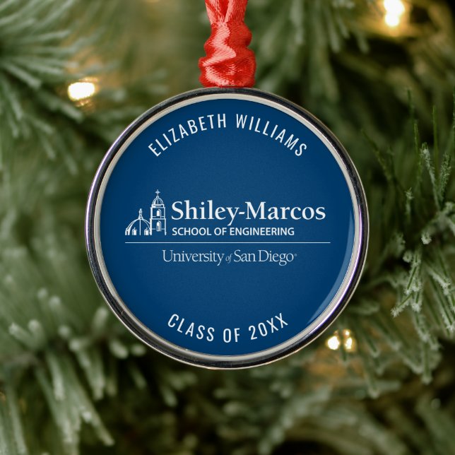 Shiley-Macros School of Engineering Metal Ornament (Tree)