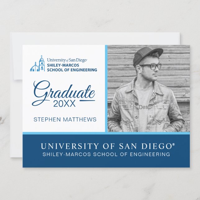 Shiley-Marcos School of Engineering | Graduation Invitation (Front)