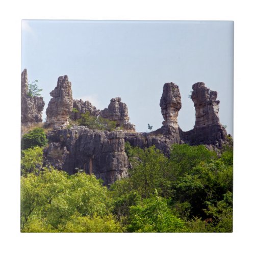 Shilin pinnacles Stone forest _ YunnanChinaAsia Ceramic Tile