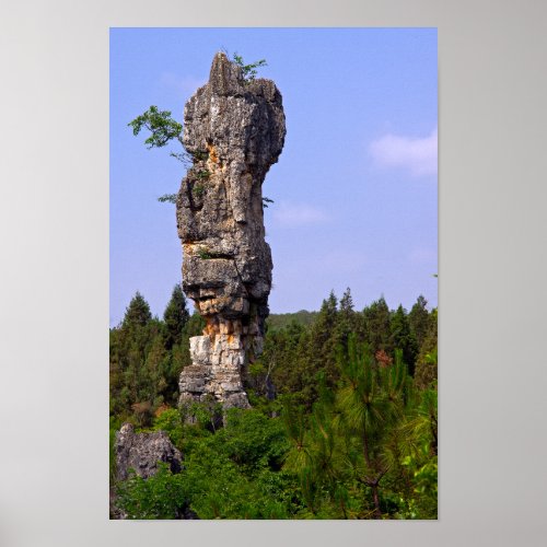 Shilin pinnacles Stone forest _ YunnanChinaAsia Poster