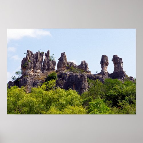 Shilin pinnacles Stone forest _ YunnanChinaAsia Poster