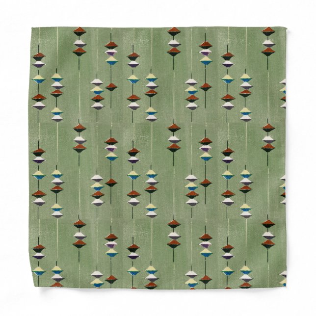 Shima Japanese Vintage print design bandana (Front)