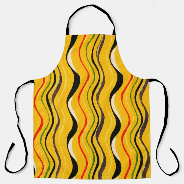 Shima-Shima, colorful pattern, Apron (Front)