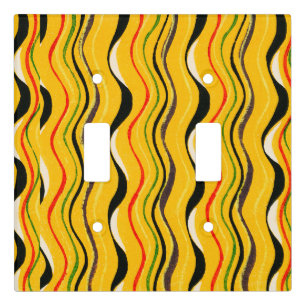 Shima-Shima, colorful pattern, Light Switch Cover