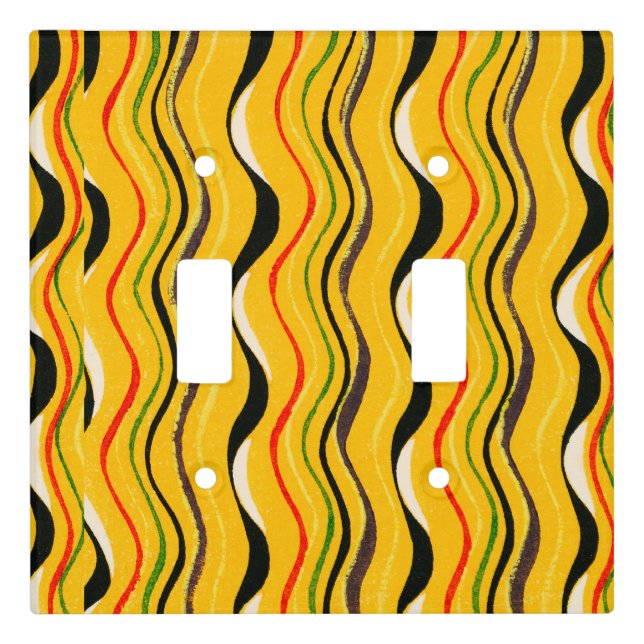 Shima-Shima, colorful pattern, Light Switch Cover (Front)