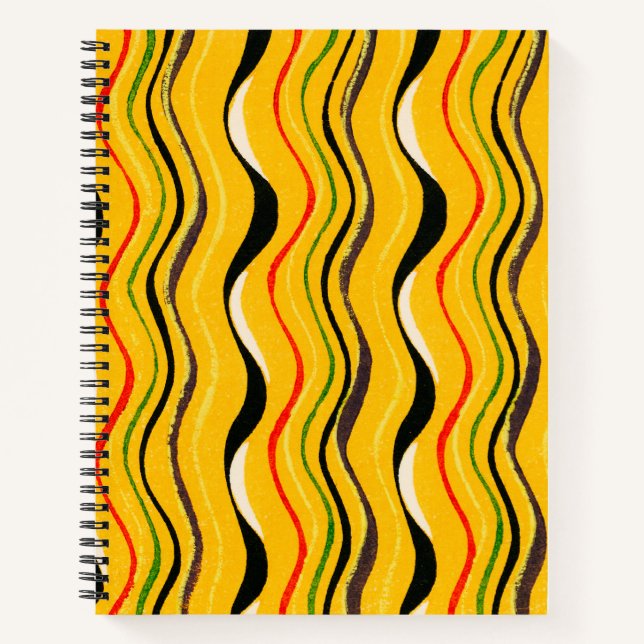 Shima-Shima, colorful pattern, Notebook (Front)