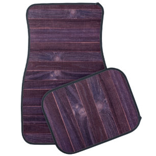 Shimi Purple Woodgrain Look Car Floor Mat