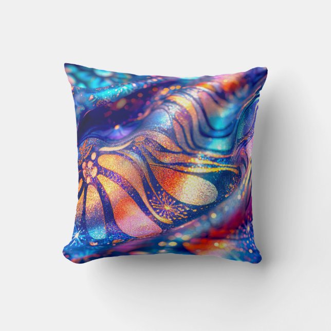 Shimmer Piece Throw Pillow (Front)
