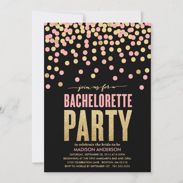 SHIMMER & SHINE | BACHELORETTE PARTY INVITATION (Front)