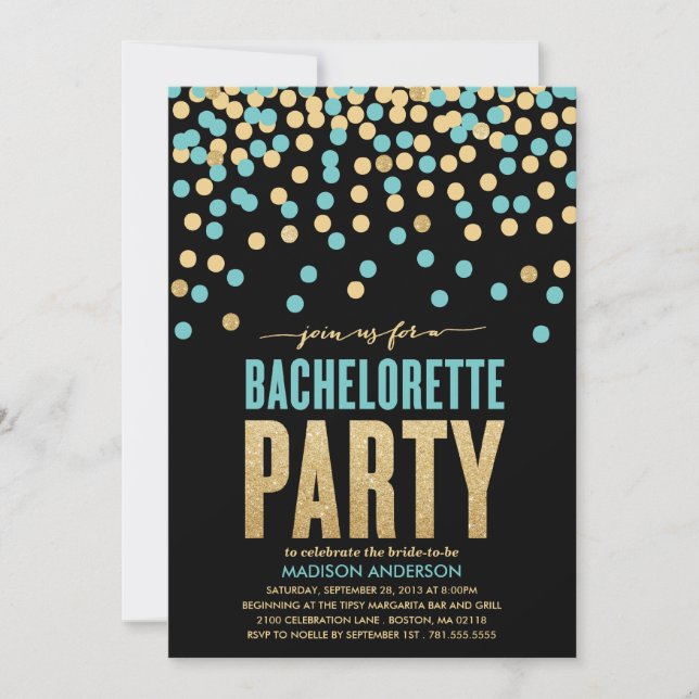 SHIMMER & SHINE | BACHELORETTE PARTY INVITATION (Front)