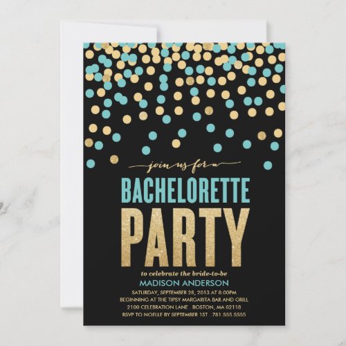 SHIMMER &amp; SHINE | BACHELORETTE PARTY INVITATION