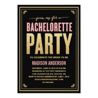 SHIMMER & SPARKLE | BACHELORETTE PARTY INVITATION