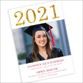 Shimmer Year Graduation Invitation - Set Of 24 (Front)