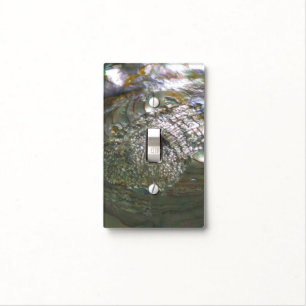 Shimmering Abalone Seashell, Beautiful Nature Light Switch Cover