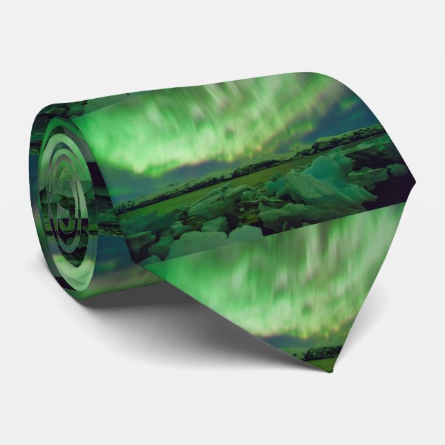 Shimmering Aurora Neck Tie (Rolled)