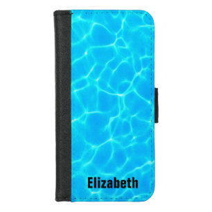 Shimmering Blue Pool Water Reflections Photo iPhone 8/7 Wallet Case
