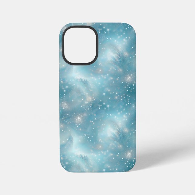 Shimmering Blue Sparkly Design  iPhone Case (Back)
