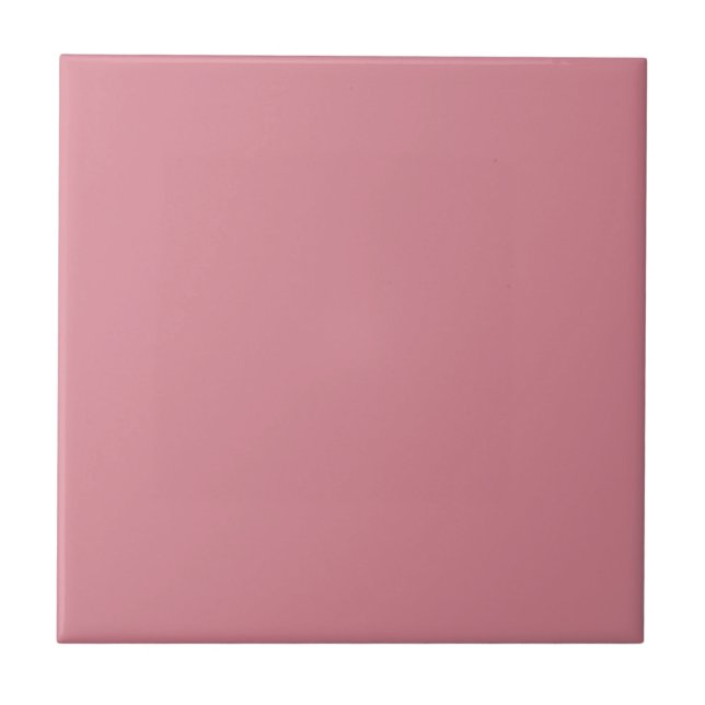 Shimmering Blush Solid Color Ceramic Tile (Front)