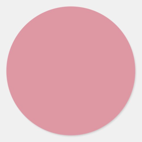 Shimmering Blush Solid Color Classic Round Sticker