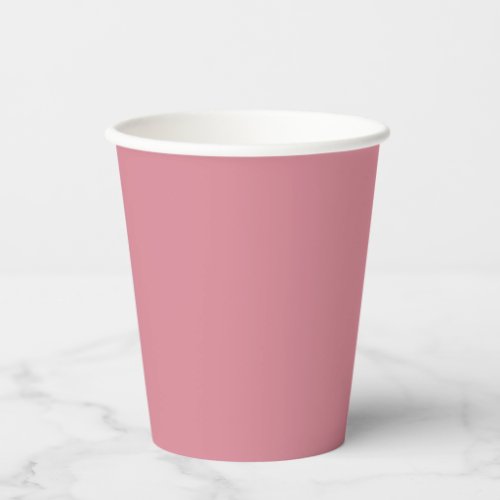 Shimmering Blush Solid Color Paper Cups