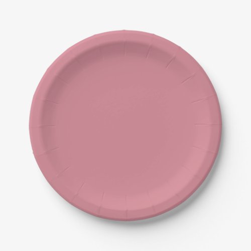 Shimmering Blush Solid Color Paper Plates