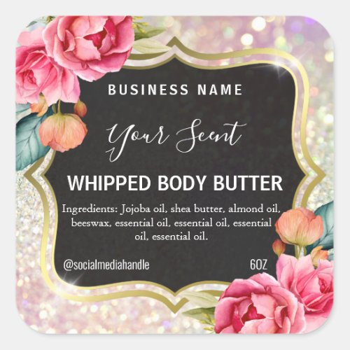 Shimmering Body Butter Labels