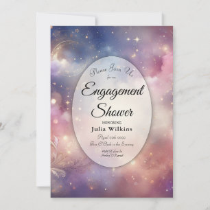 Shimmering Celestial Stardust Skies Shower Invitation