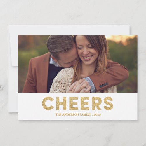 SHIMMERING CHEERS | HOLIDAY PHOTO CARD