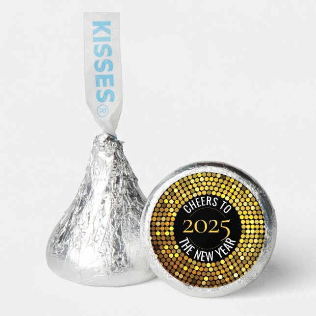 Shimmering Circle Lights New Year's Eve Hershey®'s Kisses® (Front)