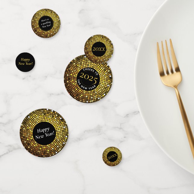 Shimmering Circle Lights New Year's Eve Party Confetti (Group)