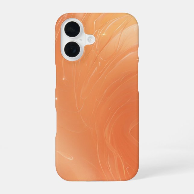 Shimmering Coral Flow Abstract Phone Case (Back)