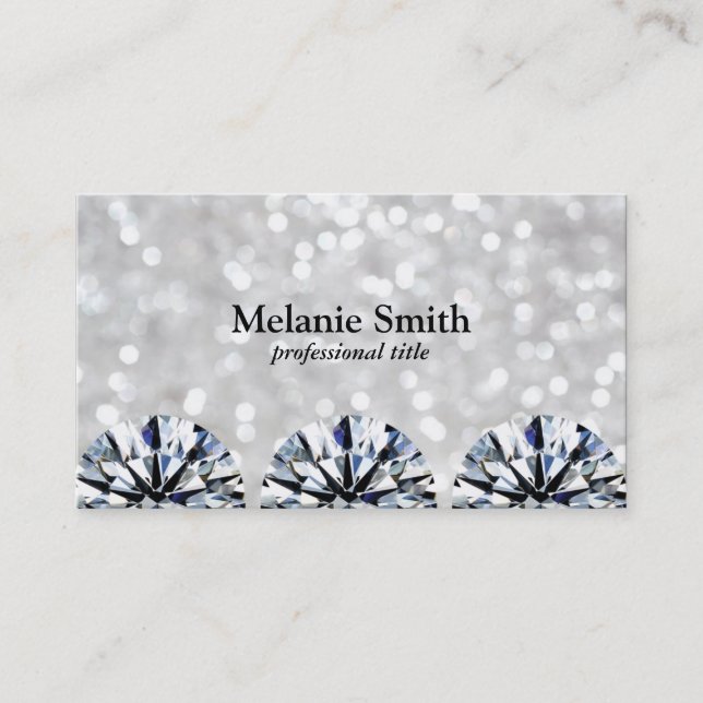 Shimmering | Diamonds Business Card (Front)