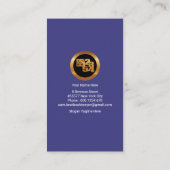 Shimmering Finance Numbers Bookkeeping Business Card (Back)
