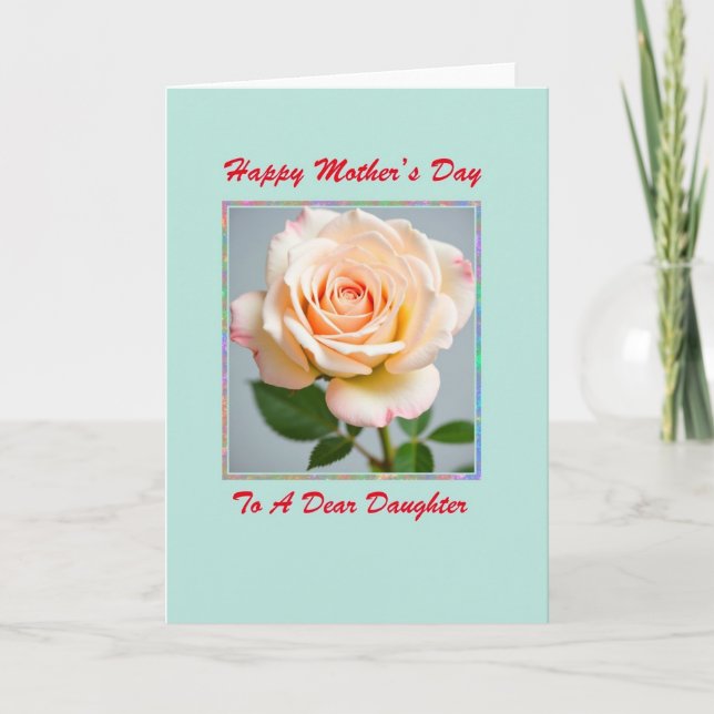Shimmering Floral Mothers Card (Front)